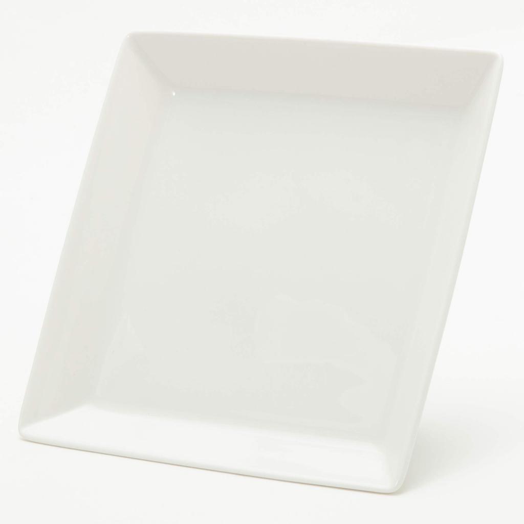 NARUMI PATIA Plate, 17cm, White, Simple Square, Microwave and Dishwasher Safe, 40982-5701