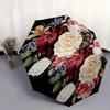 Floral Bouquet Theme 8 Bone Hand Automatic Folding Umbrella, Compact and Portable Design, A Perfect Gift for Birthday, Christmas or Business