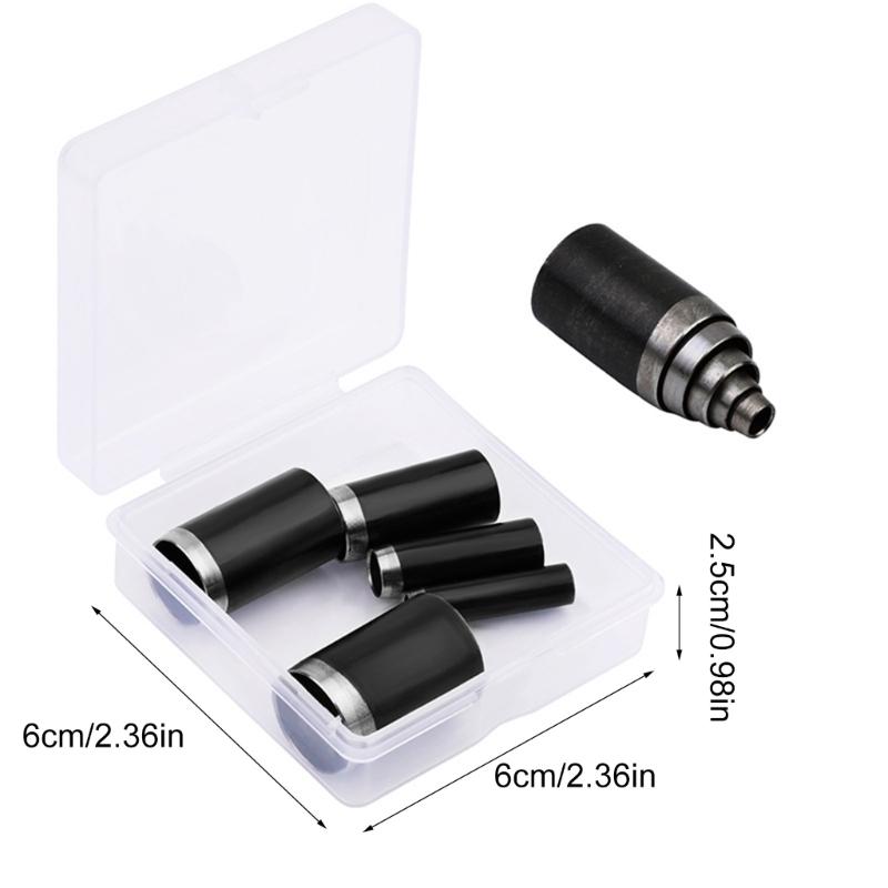 5 Stück Lederstanzwerkzeug Rundlochschneider Set Lederhandwerk Lochschneider Stanzwerkzeug für Ledergürtel, Uhrenarmband