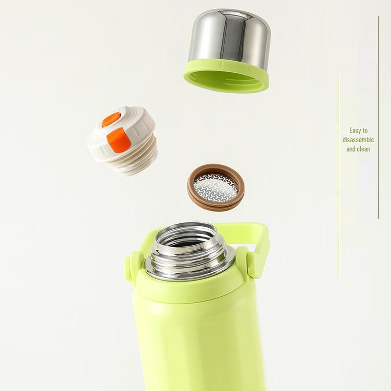 OLOEY Double Lid 316 Stainless Steel Portable Water Bottle