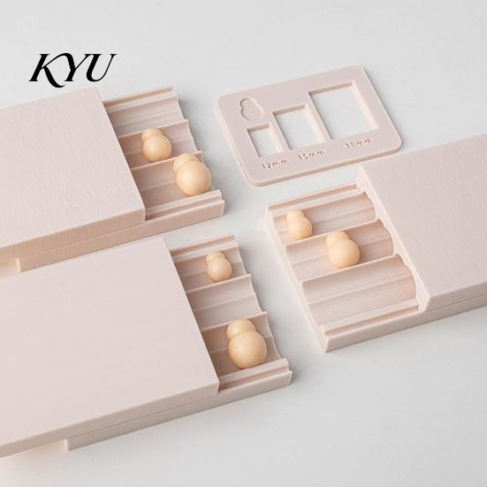 Portable Clay Mold Polymer Ball Maker for Jewelry Making, 12/15/18mm Sphere Shaper Precision Sizing Caliper Roller Tool DIY Earrings And Beads,