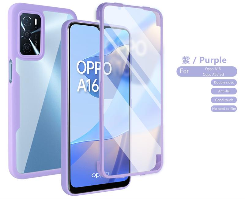 360 Full Clear Shockproof Back Cover For Oppo A16 A16s A54s Case Screen Camera Protection Phone Cases for OppoA16 A 54s Funda