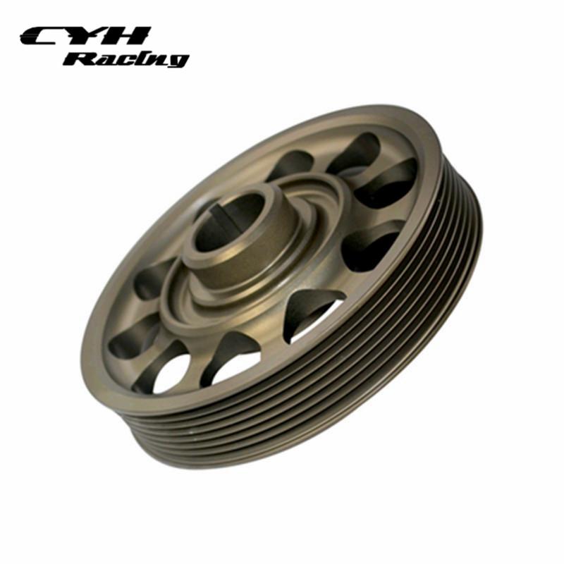 Aluminum Light-Weight Crank shaft Pulley For Honda Civic 06-11 K20 K24 Acura Integra RSX TSX серый
