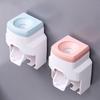 Creative Wall Mount Automatic Toothpaste Dispenser Bathroom Accessories Set Waterproof Lazy Toothpaste Squeezer Toothbrush Holder