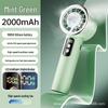 Handheld Mini Rechargeable Turbine Fan with Cooling Ice Pack for Desktop Use