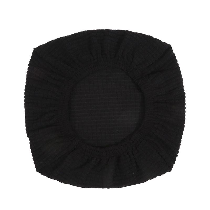 1pc Classic Stretch Square Vanity Stool Cover Non-Slip Dining Chair Seat Protector Blend Machine Washable For Wedding Party Bar Hotel