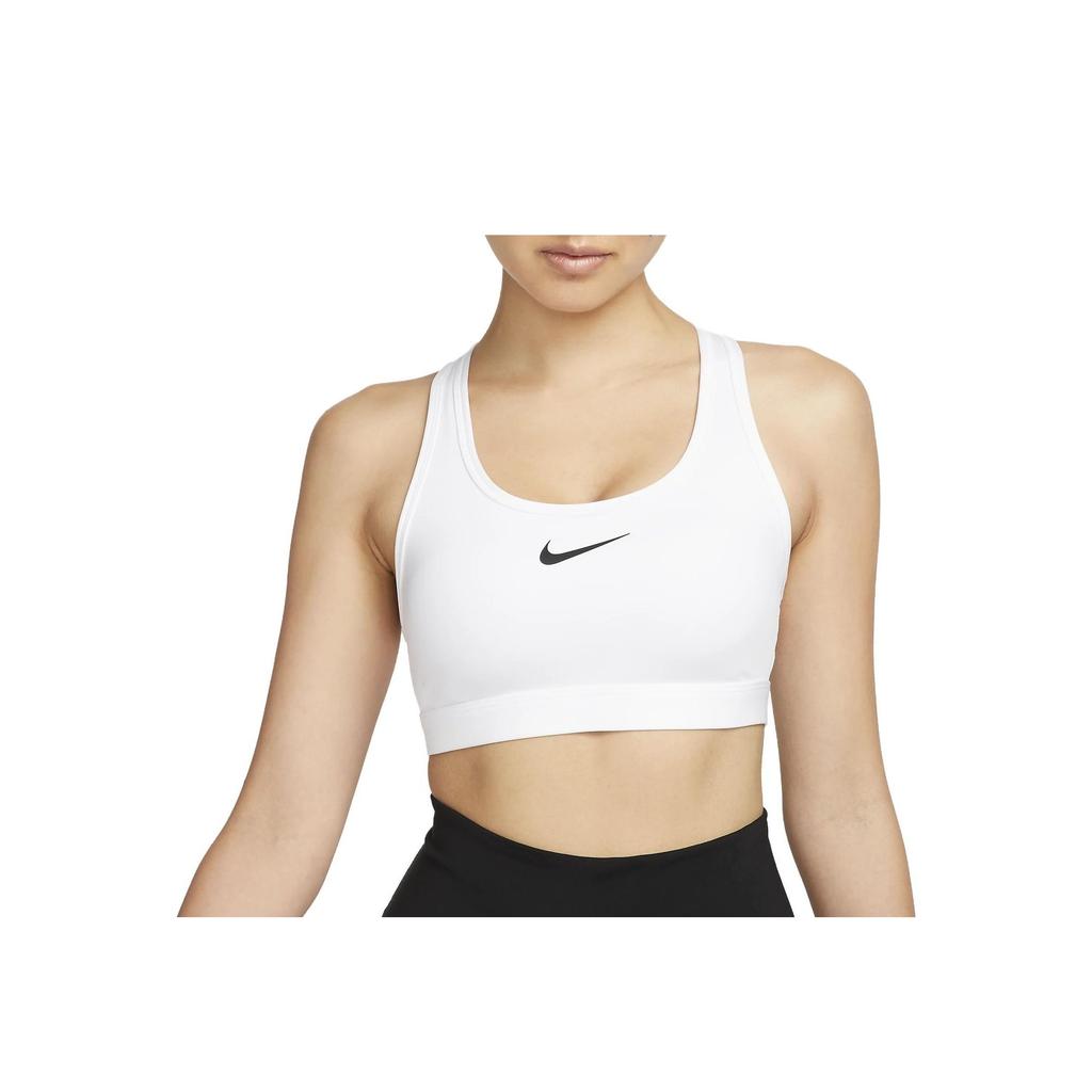 Nike Solid Color Crew Neck Sleeveless Crop Sports Bra Women Sports Bra White DX6822-100