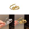 Artistic Floral Zircon Pearl Hand Bracelet With Antique Style For Daily Wear