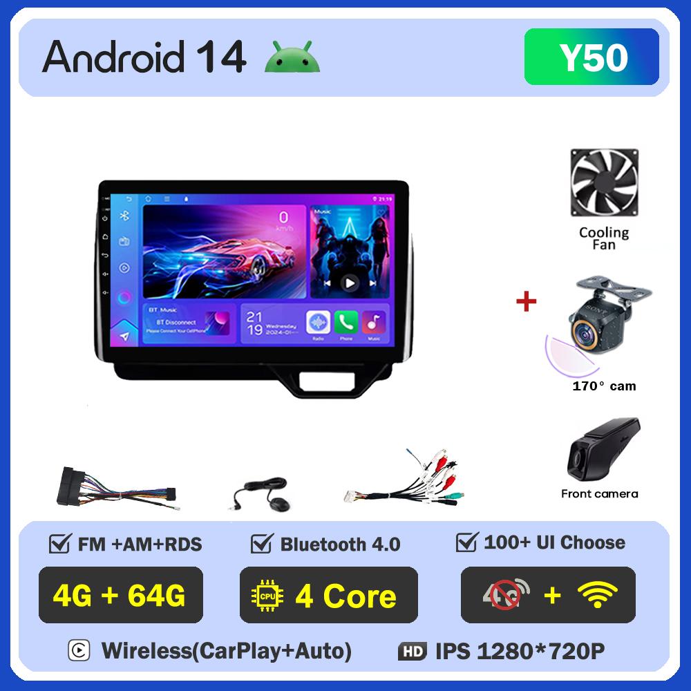 Android 14 For Honda N-BOX II 2 JF3 4 2017 - 2021 Stereo Head Unit Mirror Link GPS Navigation Autoradio Car Intelligent Systems