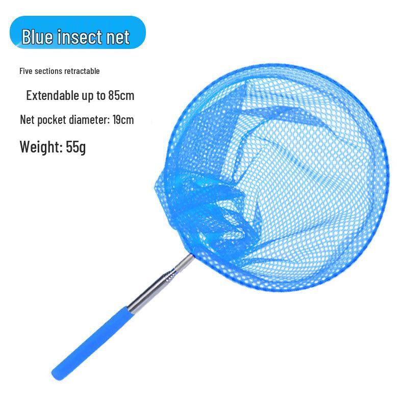 Kids' Telescopic Butterfly Net & Leakproof Folding Bucket Set for Beach and River Play