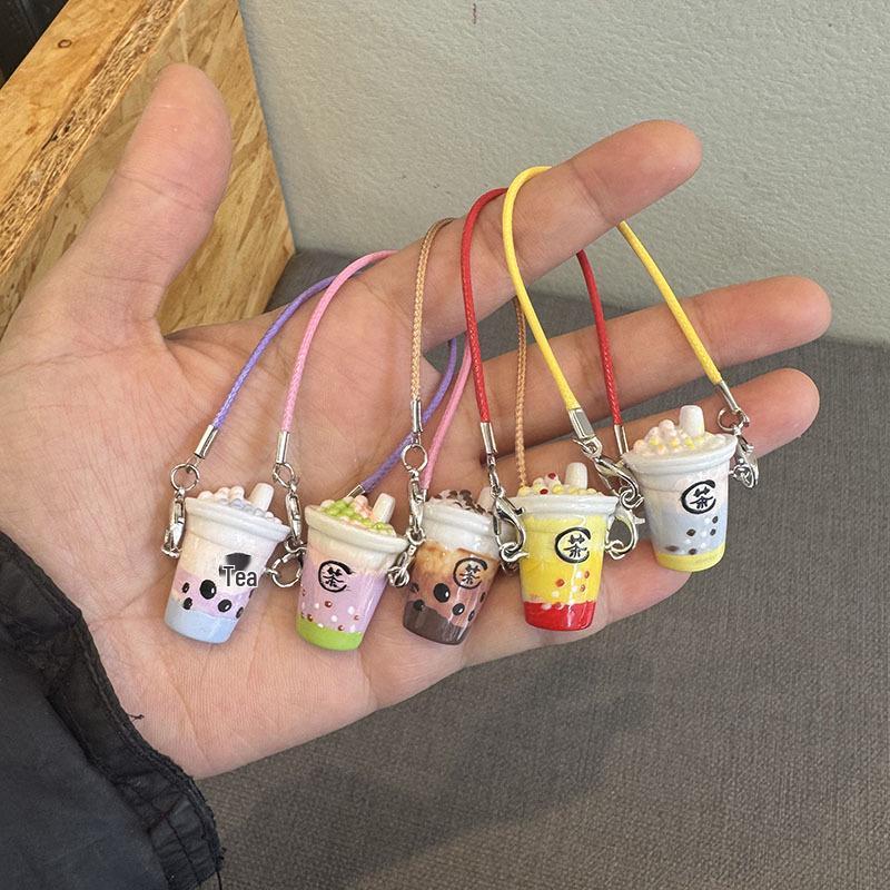 Miniatur-Milchteetasse Puppenhaus Zubehör Anhänger