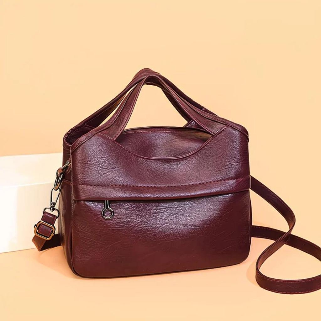 Spring and summer new commuter shoulder Korean version high value soft leather texture mother bag women crossbody A