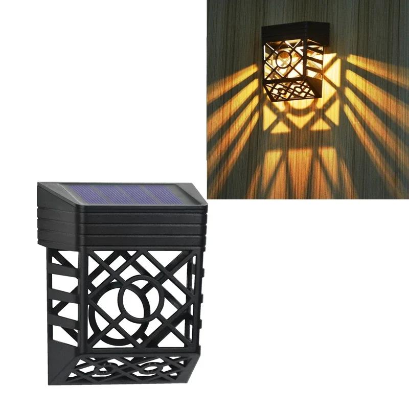 IP65 Waterproof Landscape Wall Washer Lights Garden Outdoor Decor Wall Solar Panel Power Home Courtyard Balcony Fence Lights