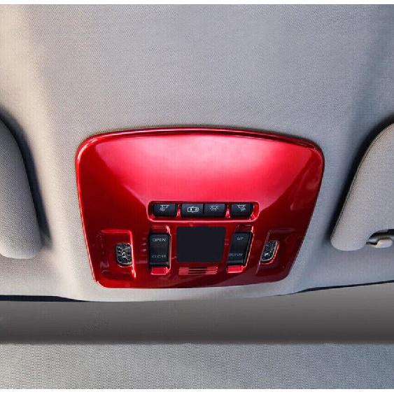 For Toyota Camry 2018- Glossy Red Front Reading Lamp Frame Cover Trim Bezel
