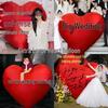 Heart-Shaped Wedding Engagement Photo Props & Balloons Set