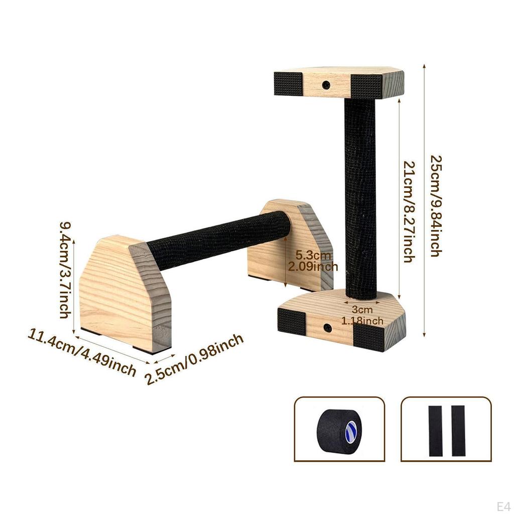 Griffset, Ergonomisch, Stabil, für Männer und Frauen, mit Holzgriffen Fitness Kraft