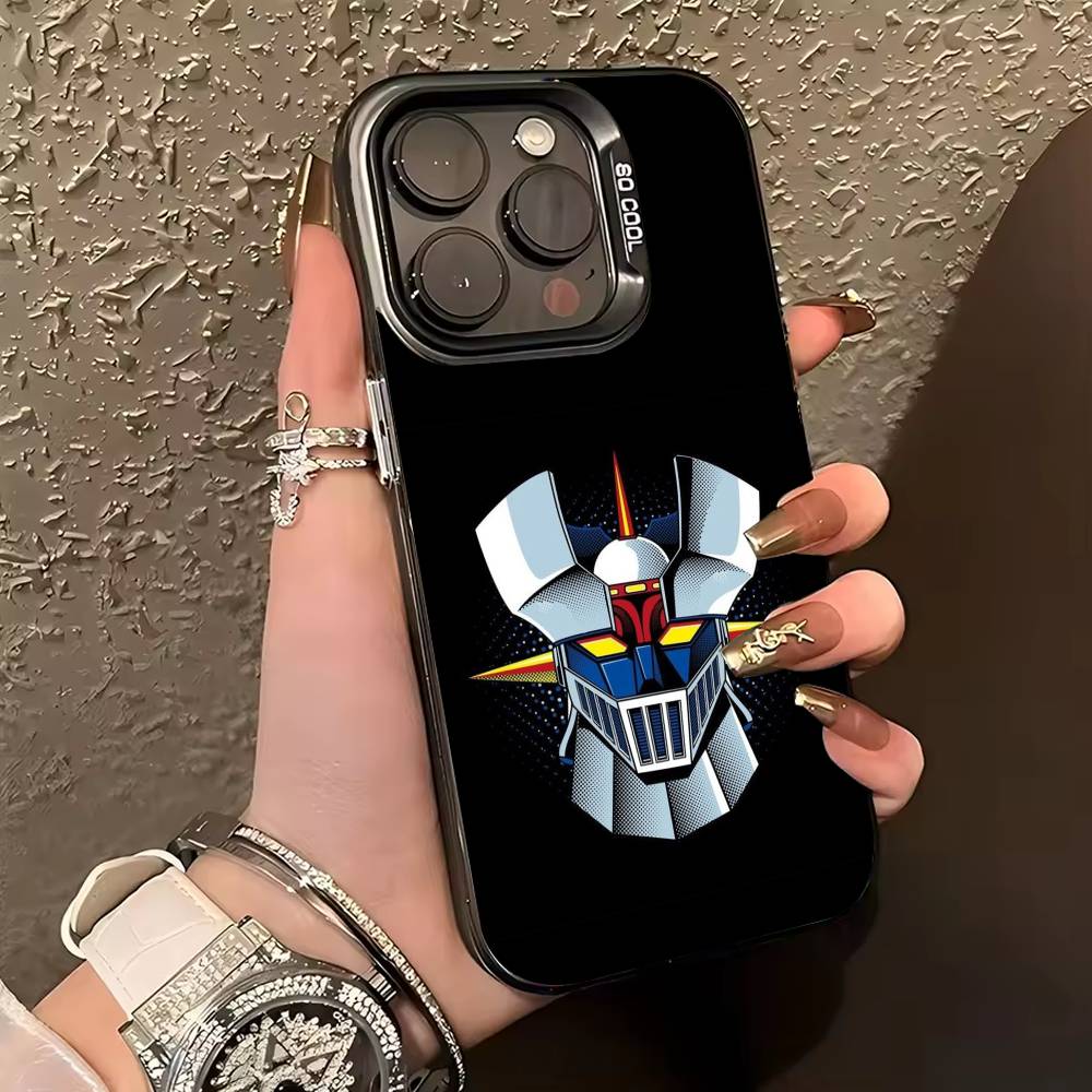 

M-Manga M-Mazingers Z Phone Case For iPhone 17,16,15,14,13,12,11 Plus,Pro Max,XS,Colored silver phone case iPhone12PROMAX