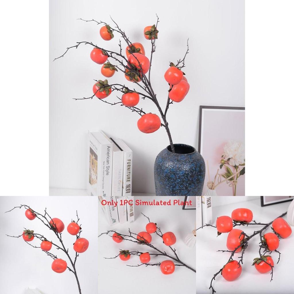 Faux Persimmon Fruit Decor For Wedding And Home Styling With Realistic Design