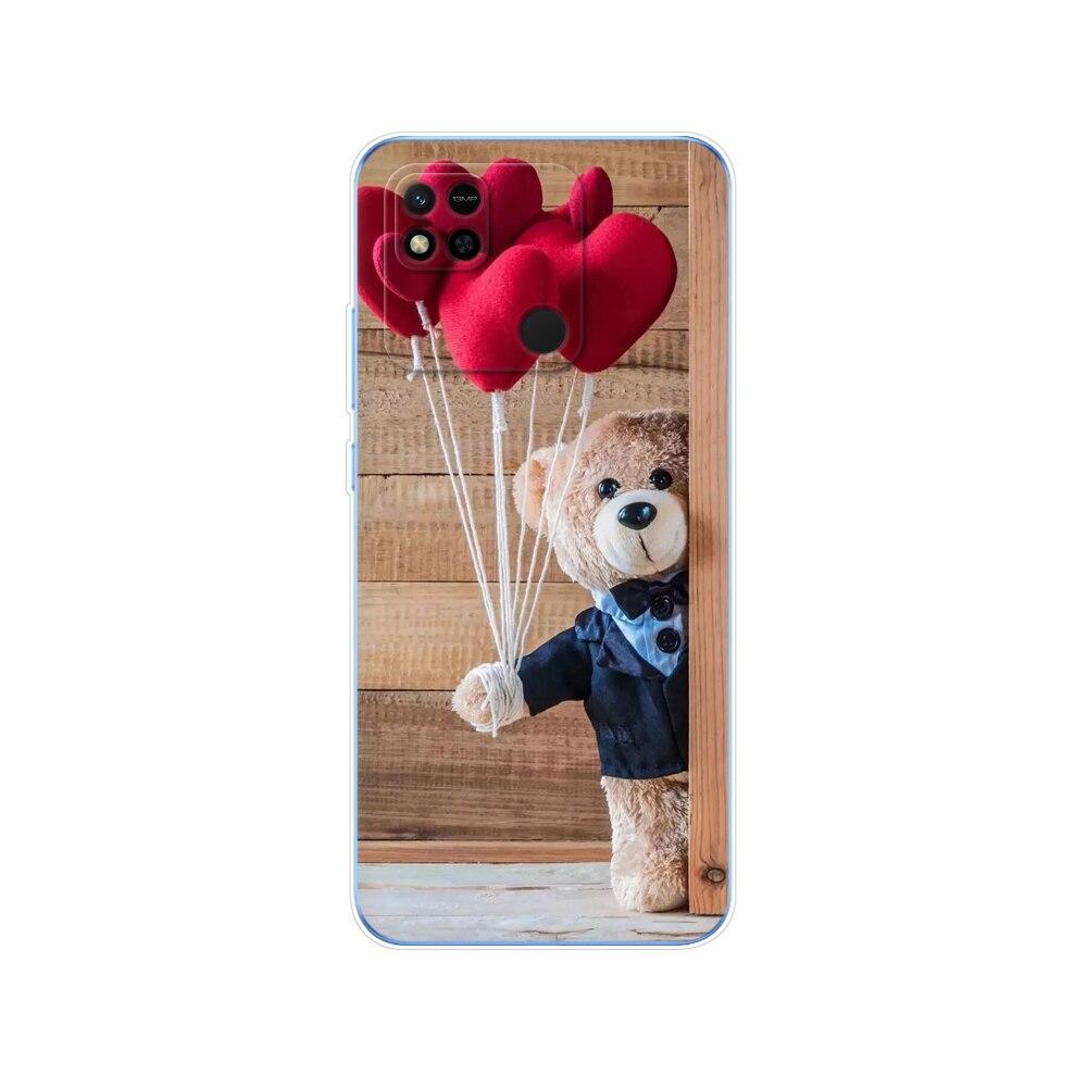 For Redmi 10A Case Back Cover For Xiaomi Redmi 10A Phone Case Redmi10A Bag Tpu Soft Silicon Protective Bumper Etui Funda Coque