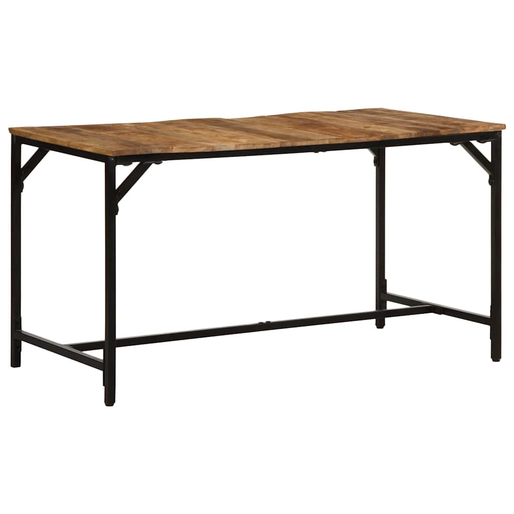 Dining Table 140 X 70 X 75 Cm Rough Solid Mango Wood
