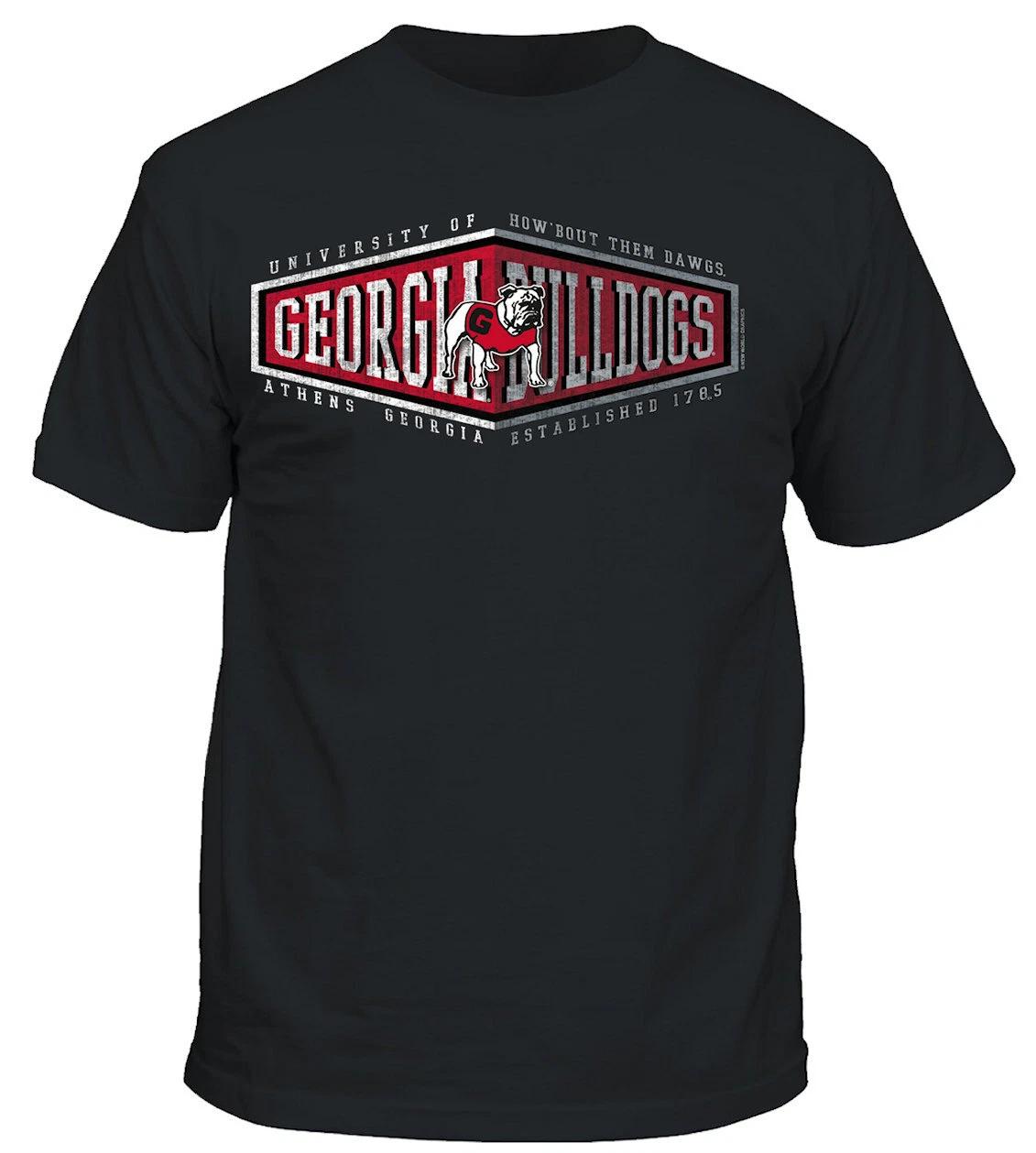 

Georgia Bulldogs Men s Black Street Sign Slogans Short Sleeve T shirt L