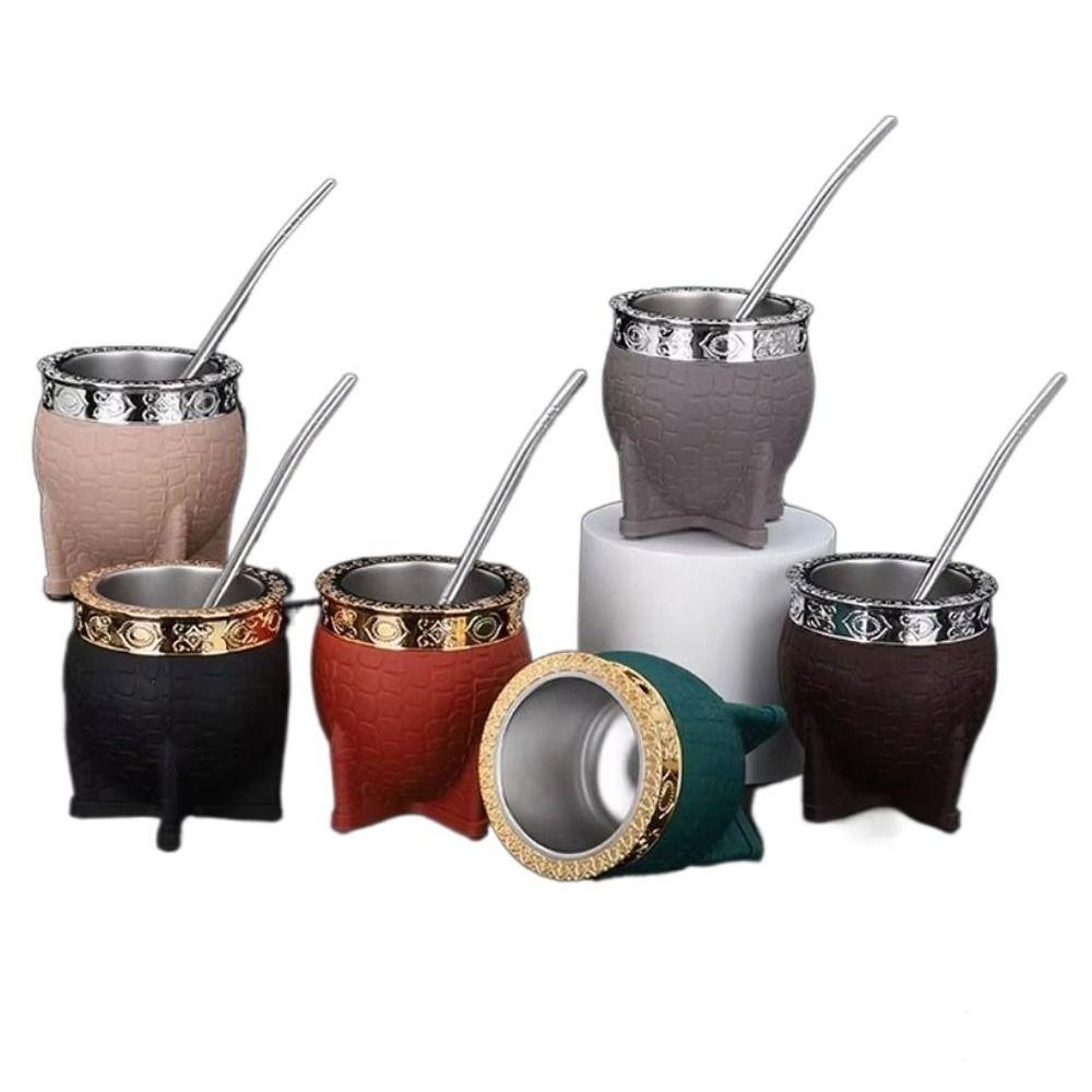 Double-layer Insulated Cup Stainless Steel Eggshell Cup High Quality Mate Cup  Gifts