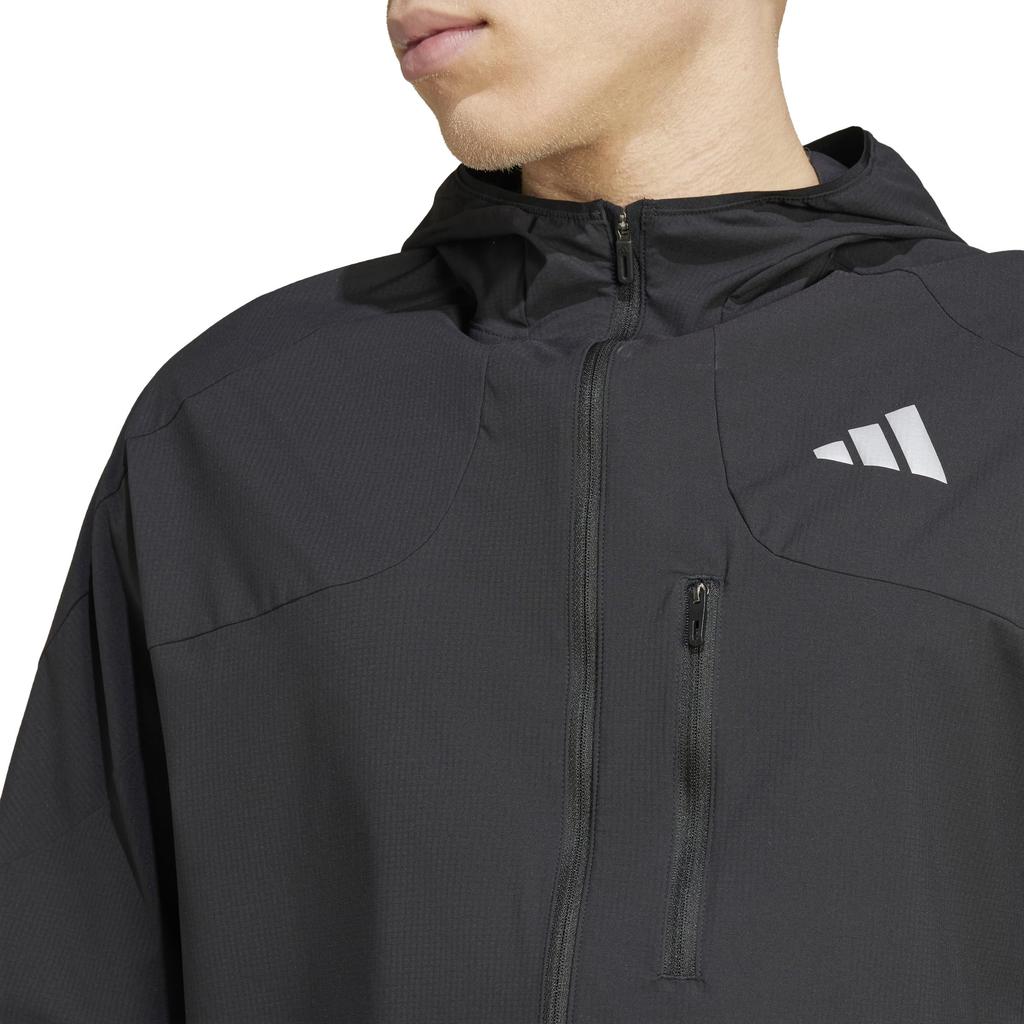 Adidas Adizero Running Jacket, KUK41, Men's, Black (JF3509), Size 3L