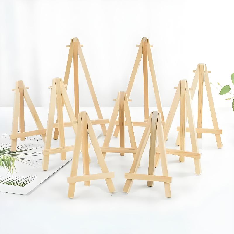 Eco-Friendly Mini Wooden Tripod for Elegant Wedding Table Decor and Craft Displays