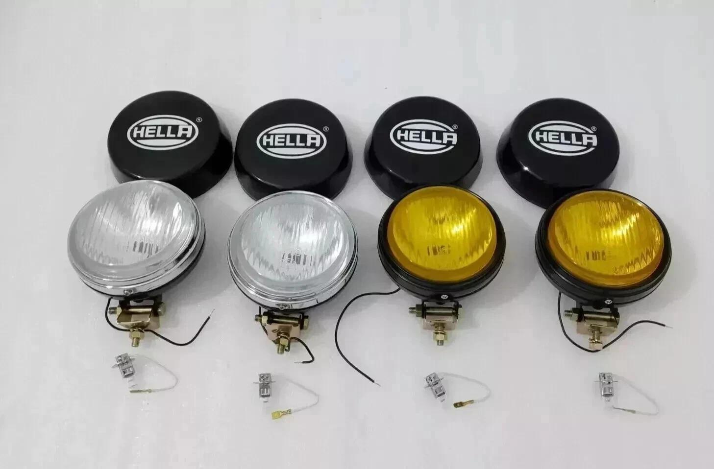 

Hella Yellow & Clear Fog Lamp With Bulb H3 Halogen Bulb Universal Fit 2 Set