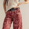 Herfst En Winter Dames Losse Jeans Geprinte Denim Negenpunts Broek Wijde Pijp Middelhoge Jeans Y2K