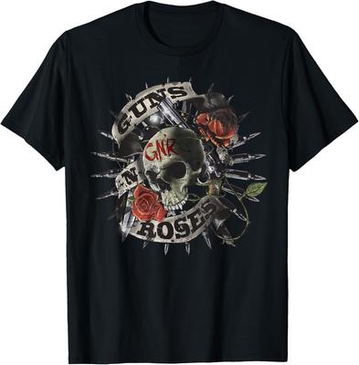 Guns N' Roses Skull Floral T-Shirt
