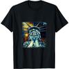 Man Woman Statue Of Liberty Covering Her Face Crying America T-Shirt
