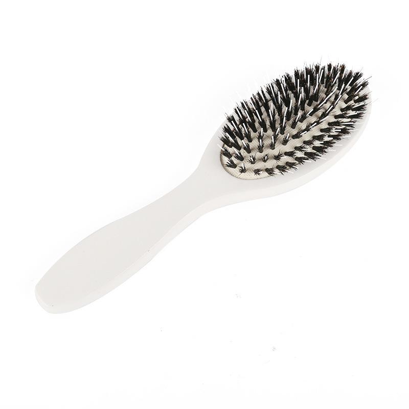 1pcs Soft Boar Bristle Cushion Hair Brush, Anti-static & Anti-frizz Massage Comb for Hair Care and Styling, All Hair Types