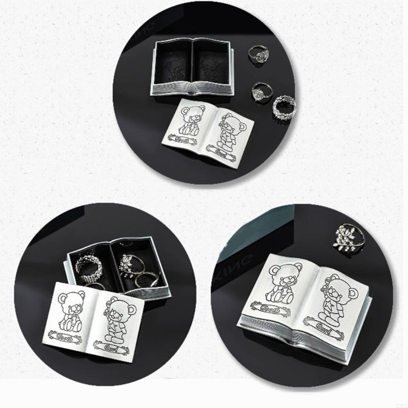 Baby First Tooth and Metal Case Decorative Baby Teeth and Fetal Hair Storage Container Metal Box for Nursery X3UC