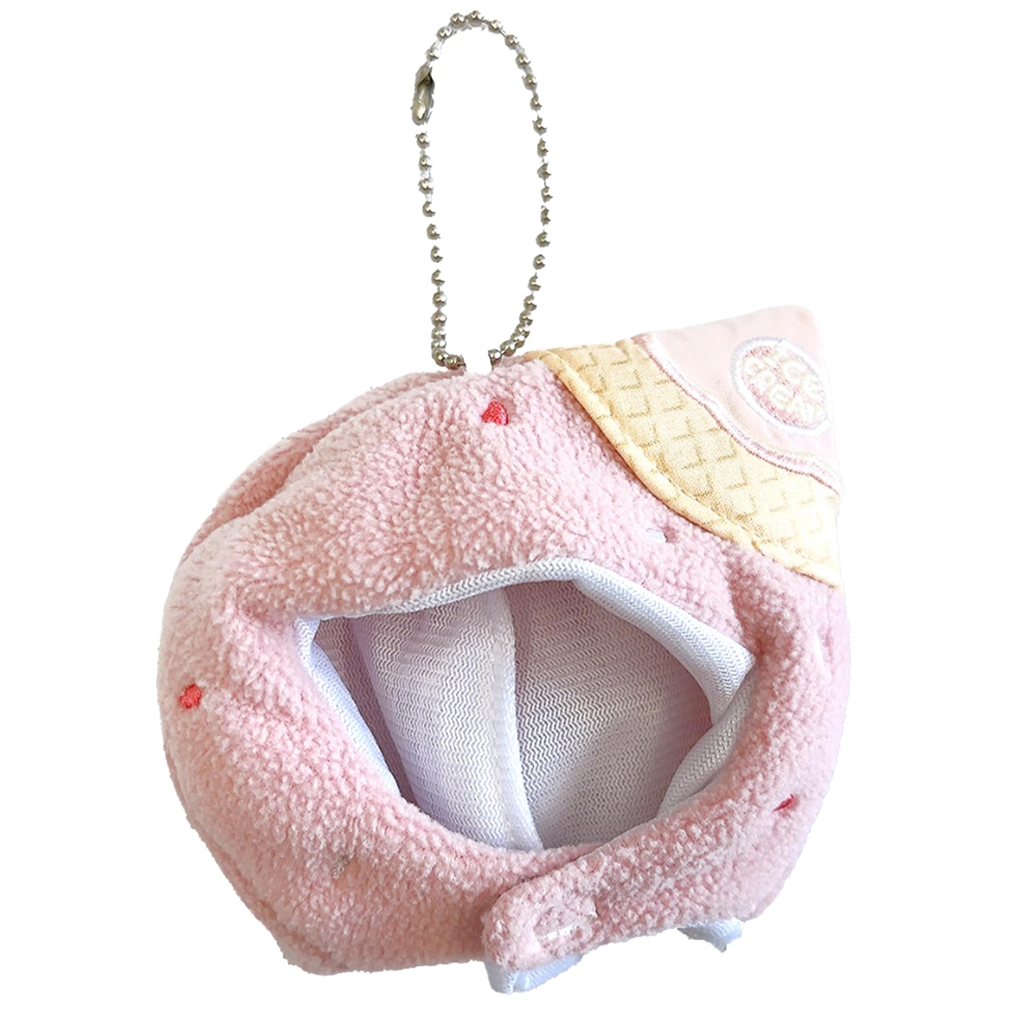 

Ice Cream-Shaped Kigurumi Cap for 10cm Strawberry Plush Toy, Kigurumi Accessories, Otaku Activities, Doll Mascot, Kpopdoll Costume [Used]