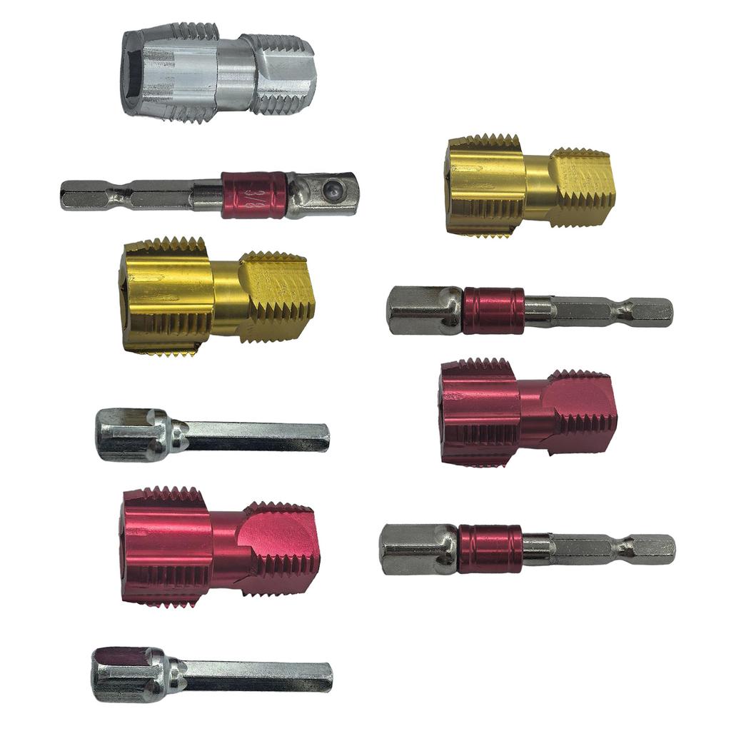 High Performances Pipe Tap Threading Kit Suitable for 1/2" 3/4" Pipe Threading Electric Drill Compatible Thread Opener