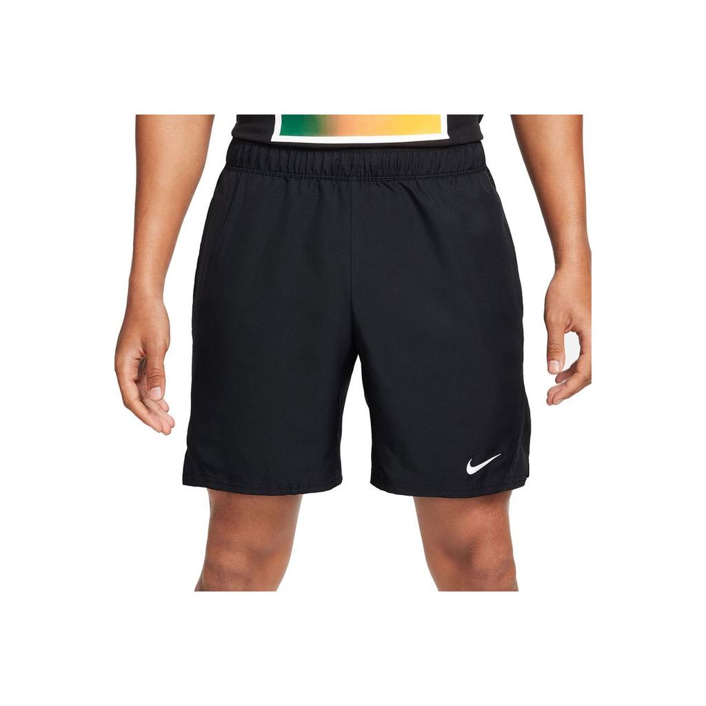 Nike Court Victory Solid Logo Elastic Waist Tennis Casual Shorts Men shorts Black FD5380-010
