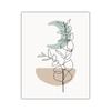 Abstract Leaf Human Face Curve Block Color Cactus Line Poster Nordic Wall Art Canvas Painting Print Pictures Living Room Decor