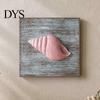 Coastal Wall Decor 3D Conch/Starfish/Shell Wooden Art, Distressed Style Decoration, Mediterranean Ocean Inspired for Bedroom Living Room or