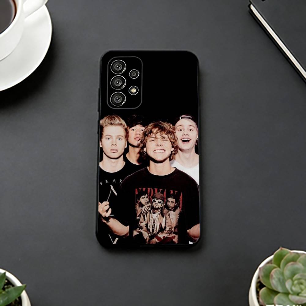 5 Seconds Of Summers 5SOS Phone Case For Samsung S25,S24,S21,S22,S23,S30,Ultra,S20,Plus,Fe,Lite,Note,10,Black Cover