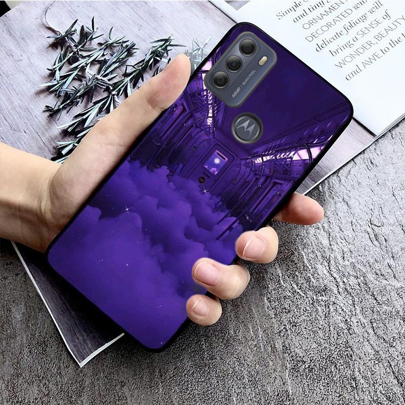 Case for Motorola Moto G Stylus 5G G Play G Power G 5G G Pure 2023 2024 E20 E22 E22i E32 E40 E13  Purple Aesthetic