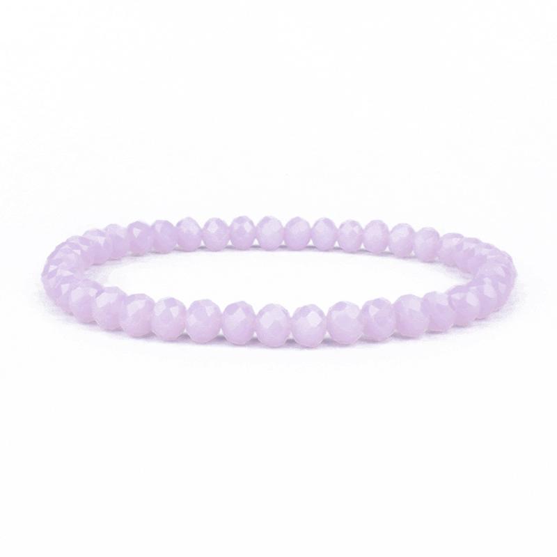 Mini Geslepen Kristal Armband Dames Luxe Kralen Dames Armband Mode 6/8mm 41kleur Kristallen Kralen Armband Vriendschap Sieraden