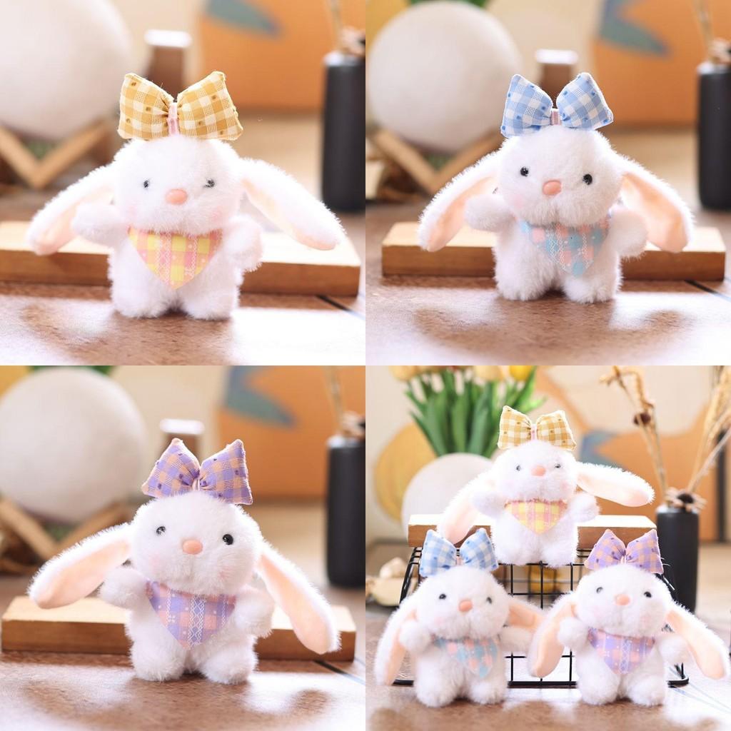 Plush Bunny Keychain With Bow For Kids And Collectors