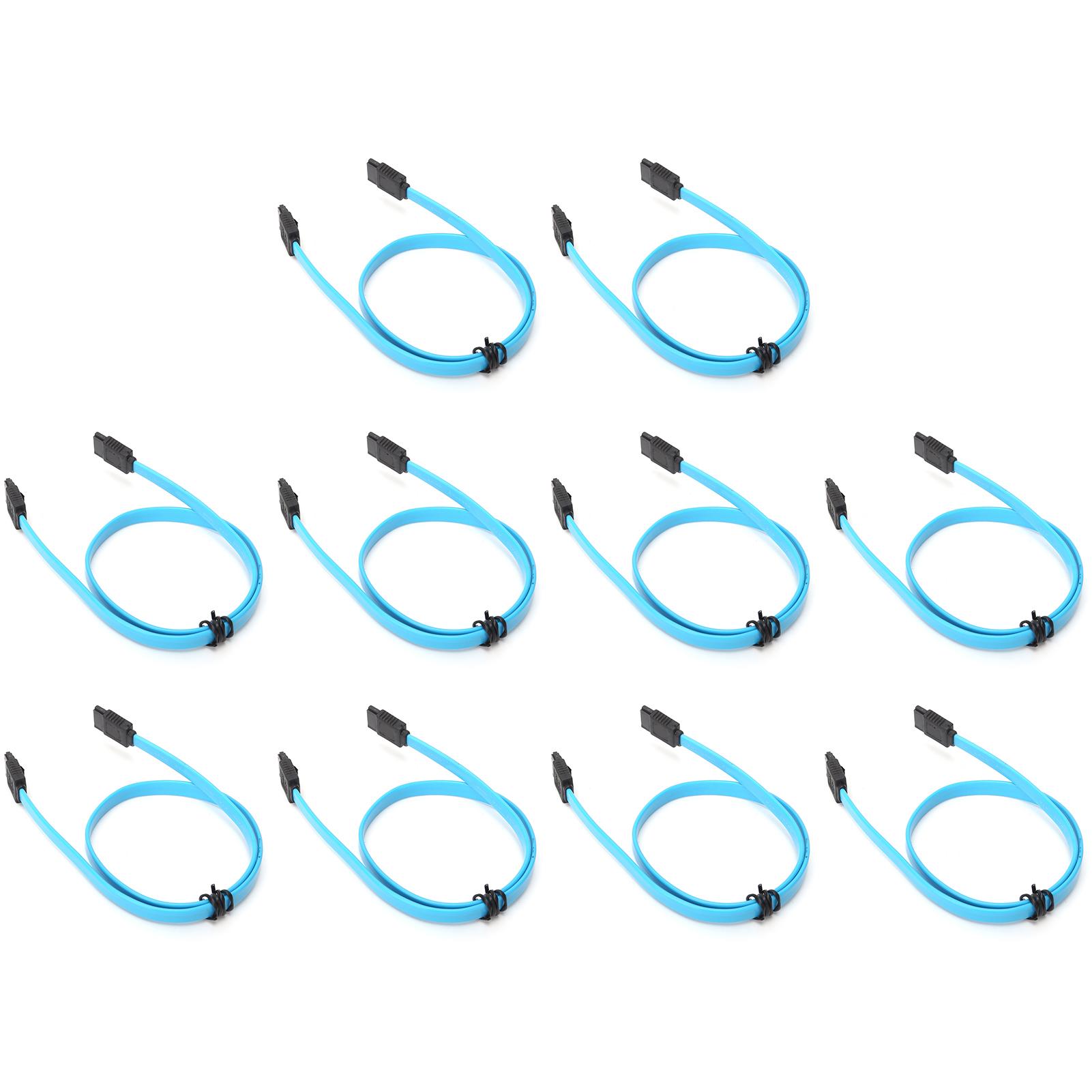

10Pcs Serial ATA Cable Hard Disk Data Cable Serial ATA3.0 Adaptor for SSD CD Driver CD Writer