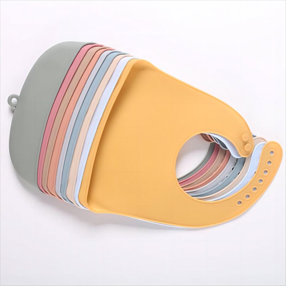 1/2pcs Food Grade Infant Eating Bibs Simple to Clean Baby Drool Towels Waterproof Children