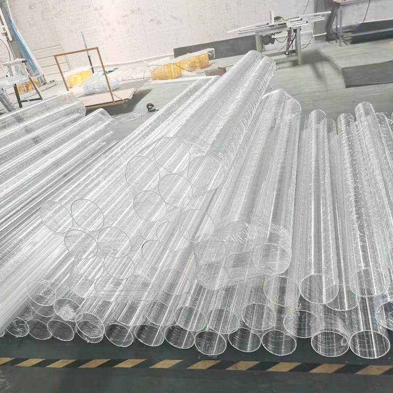 1-4Pcs Length 500mm High Transparent Acrylic Pipe OD 5mm 6mm 8mm 10mm-85mm PMMA Plexiglass Round Tube