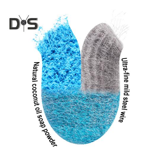 Pudră de săpun Scrubber pentru oală Lână de oțel Tampoane de săpun Perie pentru oală Tampoane de curățare reutilizabile Detergent pentru ustensile de bucătărie