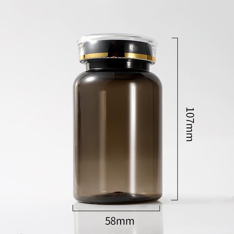 PET200ML Portable Plastic Medicine Bottle with Crown Cap