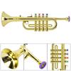 Kid Trumpet Golden Coated Plastic Children Preschool Music  Gift Wind Instrument Preschool Music