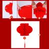 10pcs Traditional Chinese Red Paper Lantern Festival Decorations Celebration Supplies 16-45cm Assorted Sizes for Spring Festival